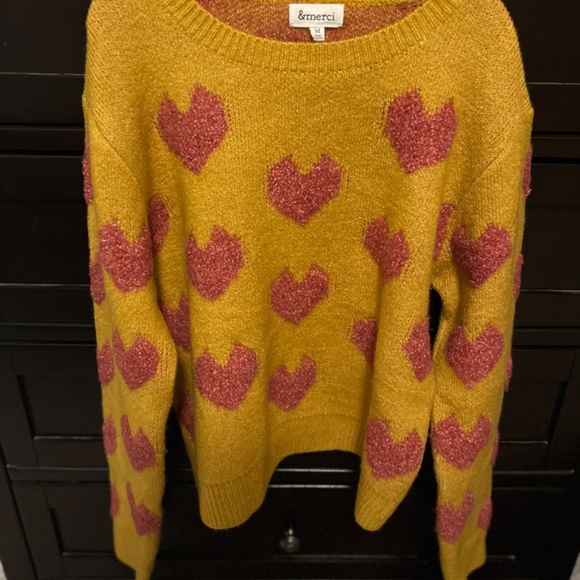 &Merci heart sweater - Picture 3 of 6